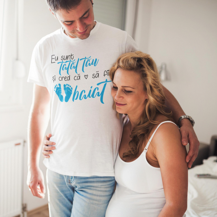 Tricou Gender reveal - Eu sunt tatal tau si cred ca o sa fii ... [2]