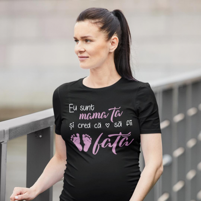 Tricou Gender reveal - Eu sunt mama ta si cred ca o sa fii ... [4]