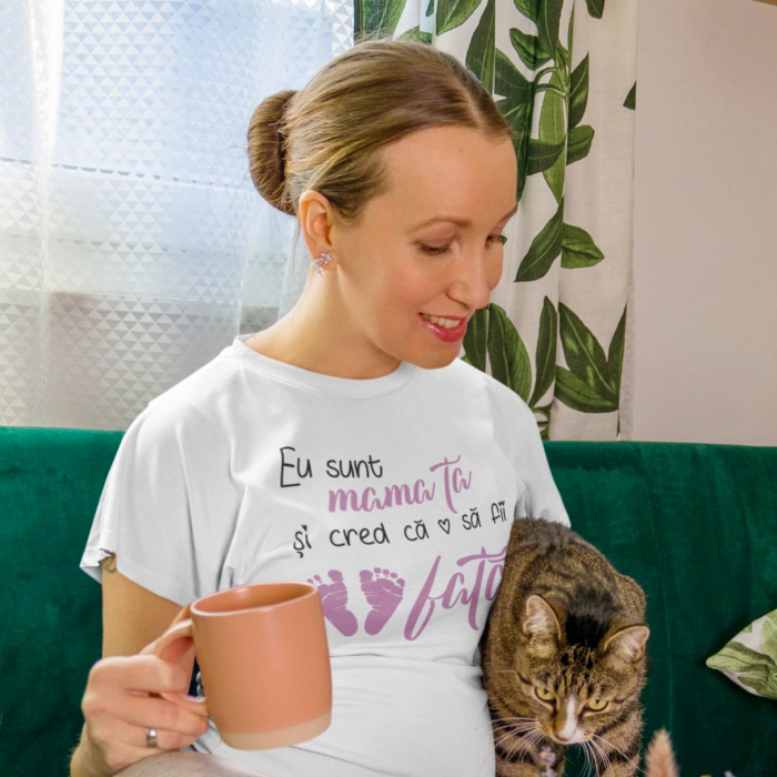 Tricou Gender reveal - Eu sunt mama ta si cred ca o sa fii ... [2]