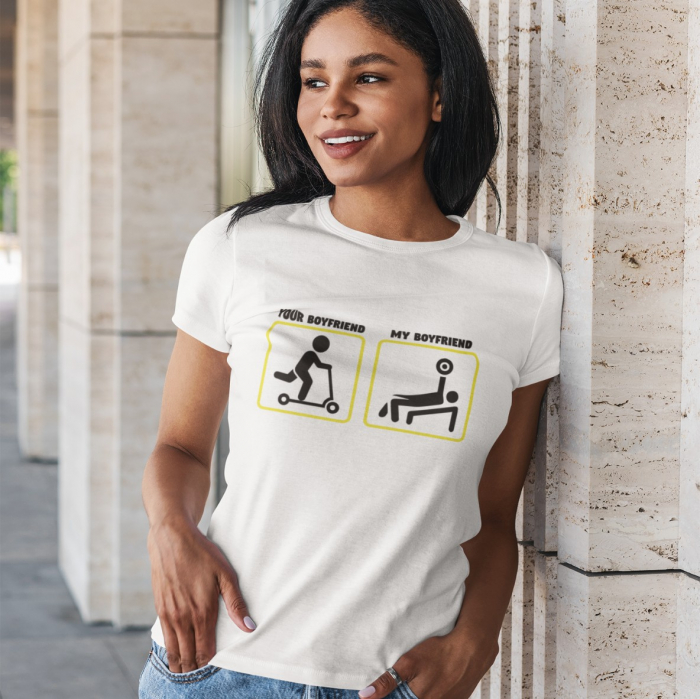 Tricou Pasionati de Fitness GYM - Your Boyfriend vs My Boyfriend [2]