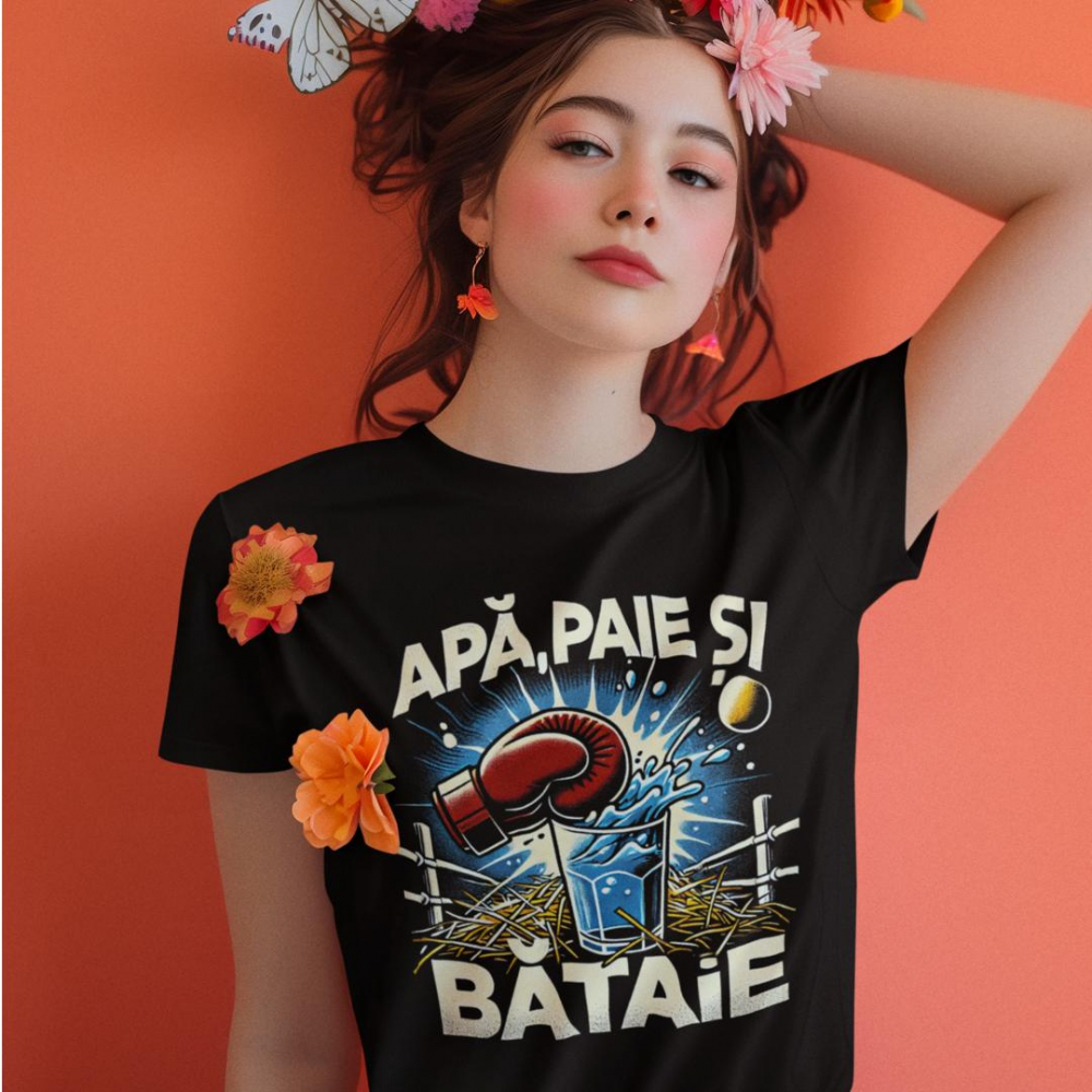Tricou personalizat - Apa, paie si bataie [2]