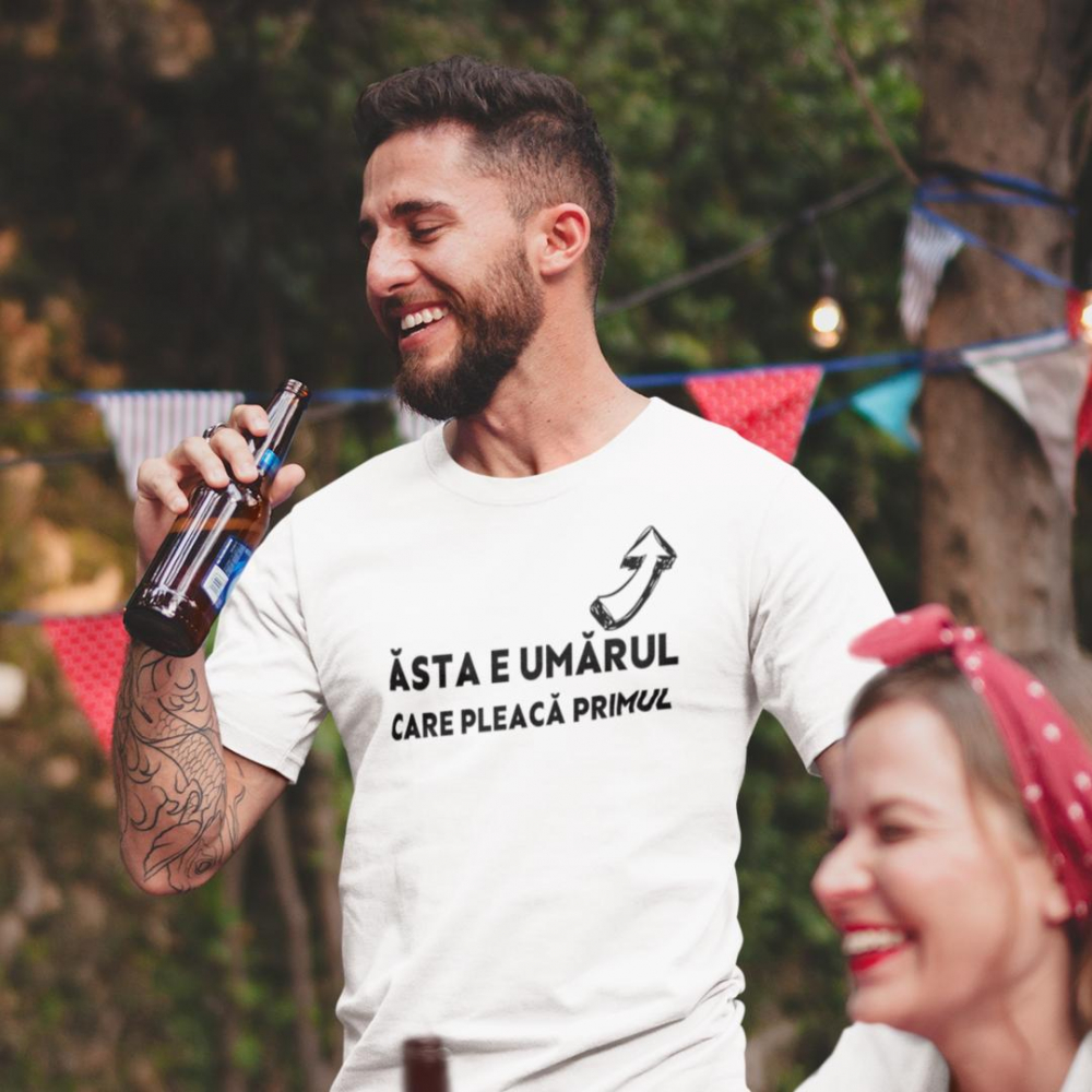Tricou Personalizat - Asta e umarul care pleaca primul [1]