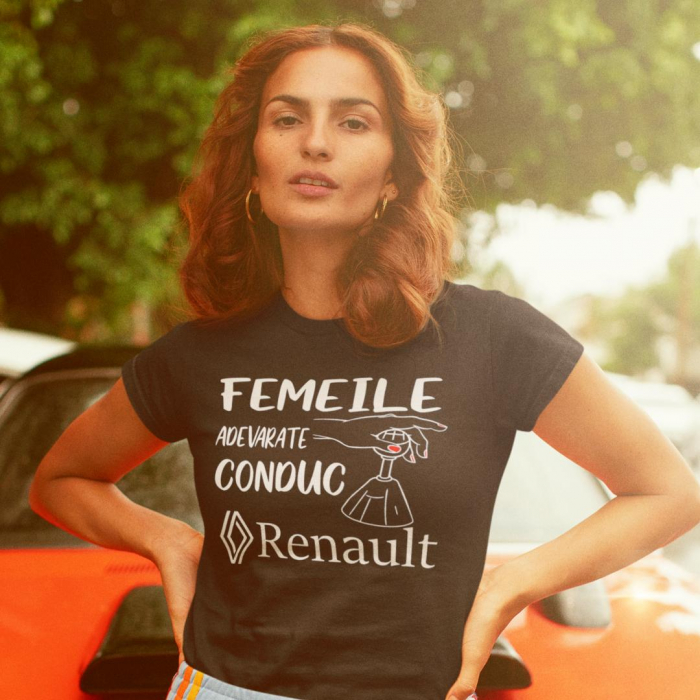 Tricou Personalizat Auto - Femeile Adevarate Conduc Renault [2]