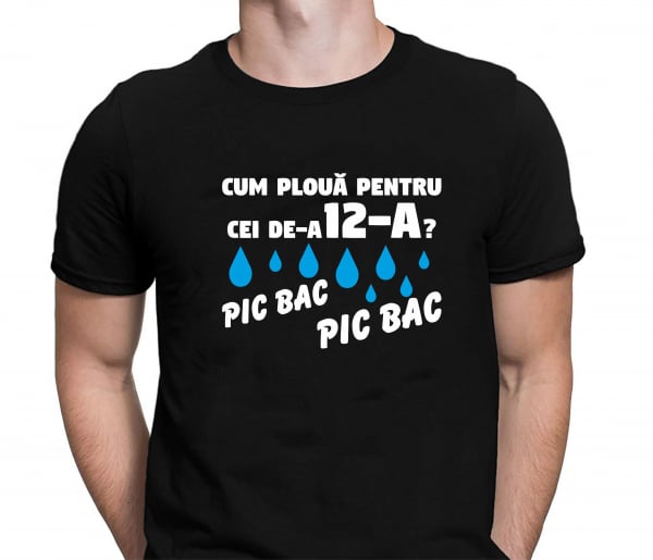 Tricou Personalizat Bacalaureat - Cum Ploua Pentru Cei De-a 12-a? [1]