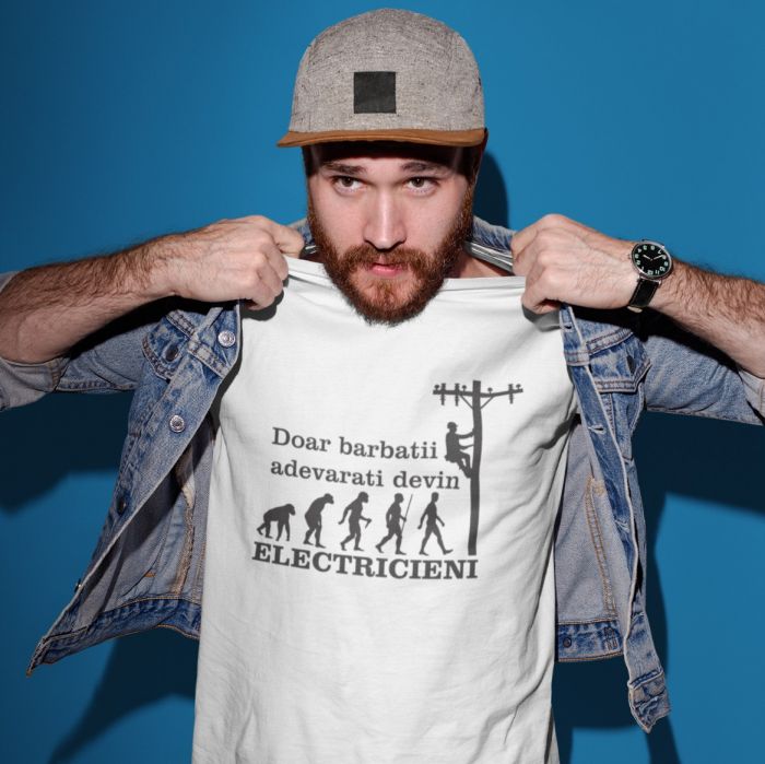 Tricou Personalizat - Barbatii Adevarati Devin Electrcieni [2]