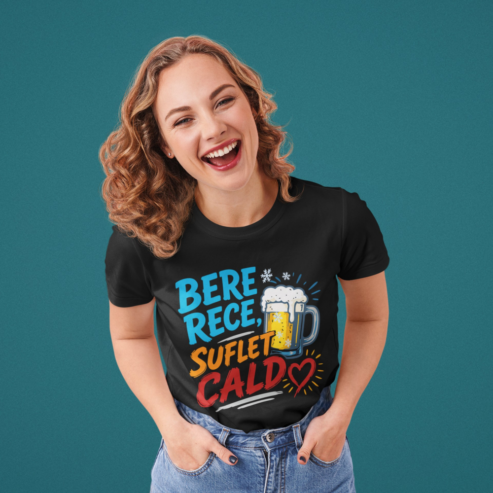 Tricou personalizat - Bere rece, suflet cald [3]