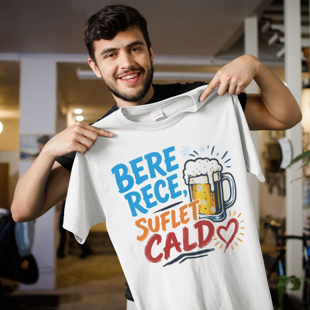 Tricou personalizat - Bere rece, suflet cald [2]