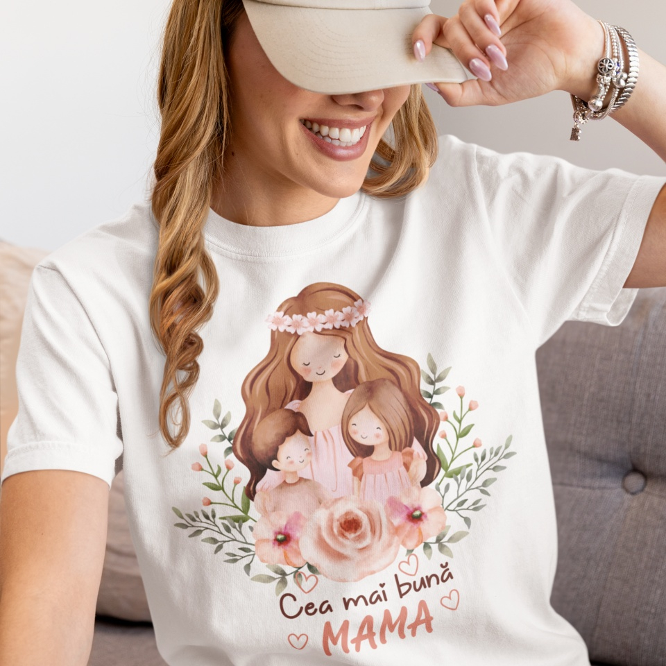 Tricou Personalizat - Cea mai buna mama de baiat si fata [3]