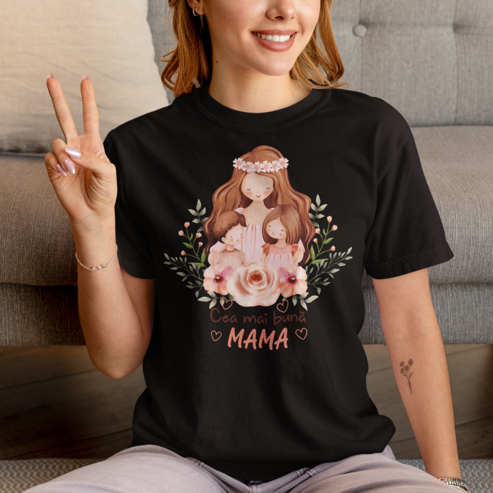 Tricou Personalizat - Cea mai buna mama de baiat si fata [2]