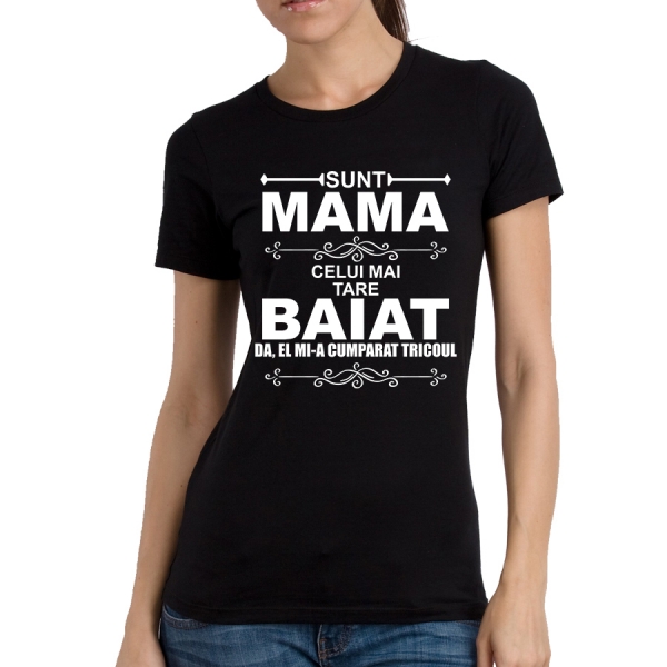 Tricou Personalizat - Mama celui mai tare baiat [2]