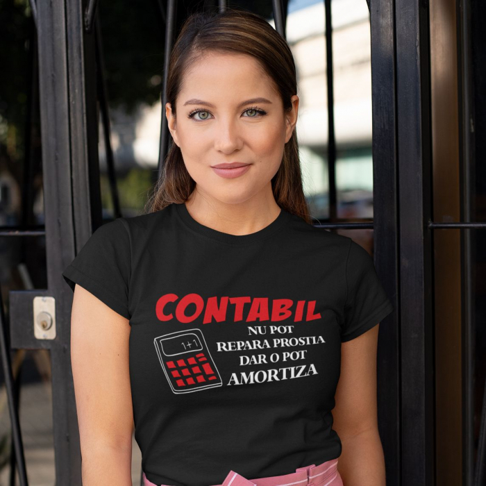 Tricou Personalizat - Contabil - Nu pot repara prostia [2]