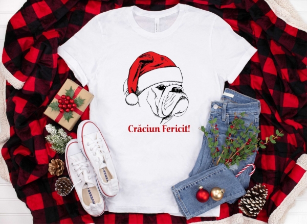 Tricou Personalizat Craciun - Bulldog [4]