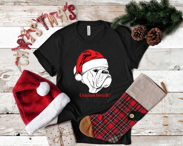 Tricou Personalizat Craciun - Bulldog [3]