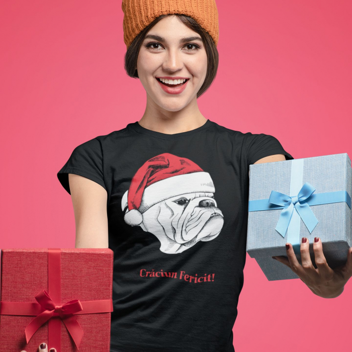 Tricou Personalizat Craciun - Bulldog [1]