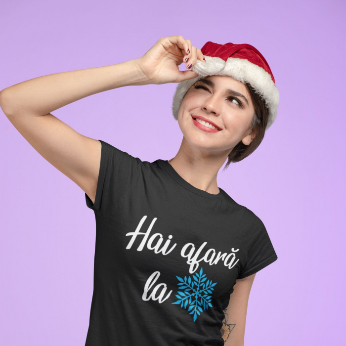 Tricou Personalizat Craciun - Hai Afara La Zapada [2]