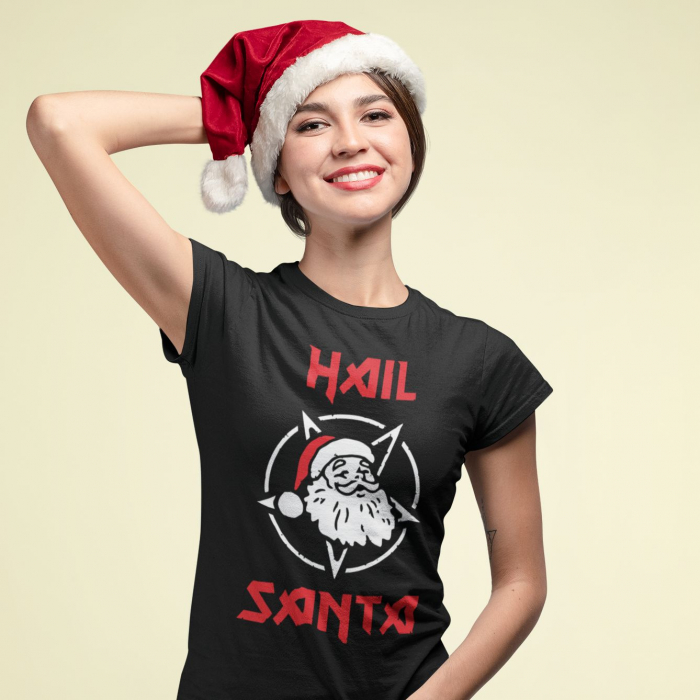 Tricou personalizat Craciun - Hail Santa [4]