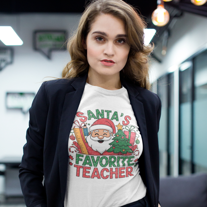 Tricou Personalizat Craciun - Santa's favorite teacher [1]