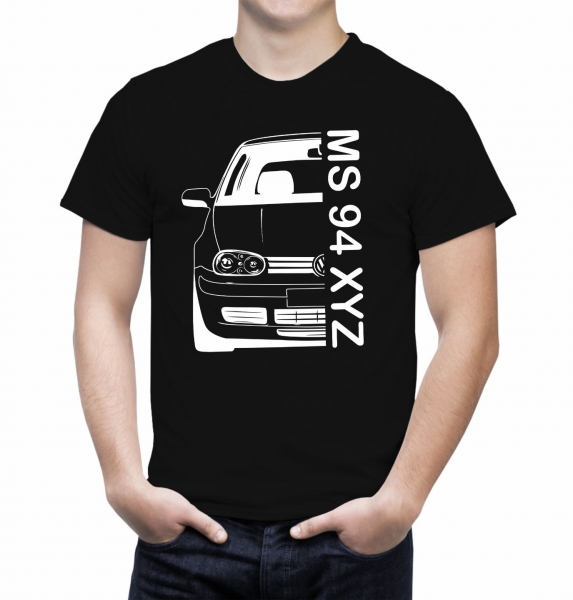 Tricou Personalizat cu nume sau numar auto - Volkswagen Golf IV [2]