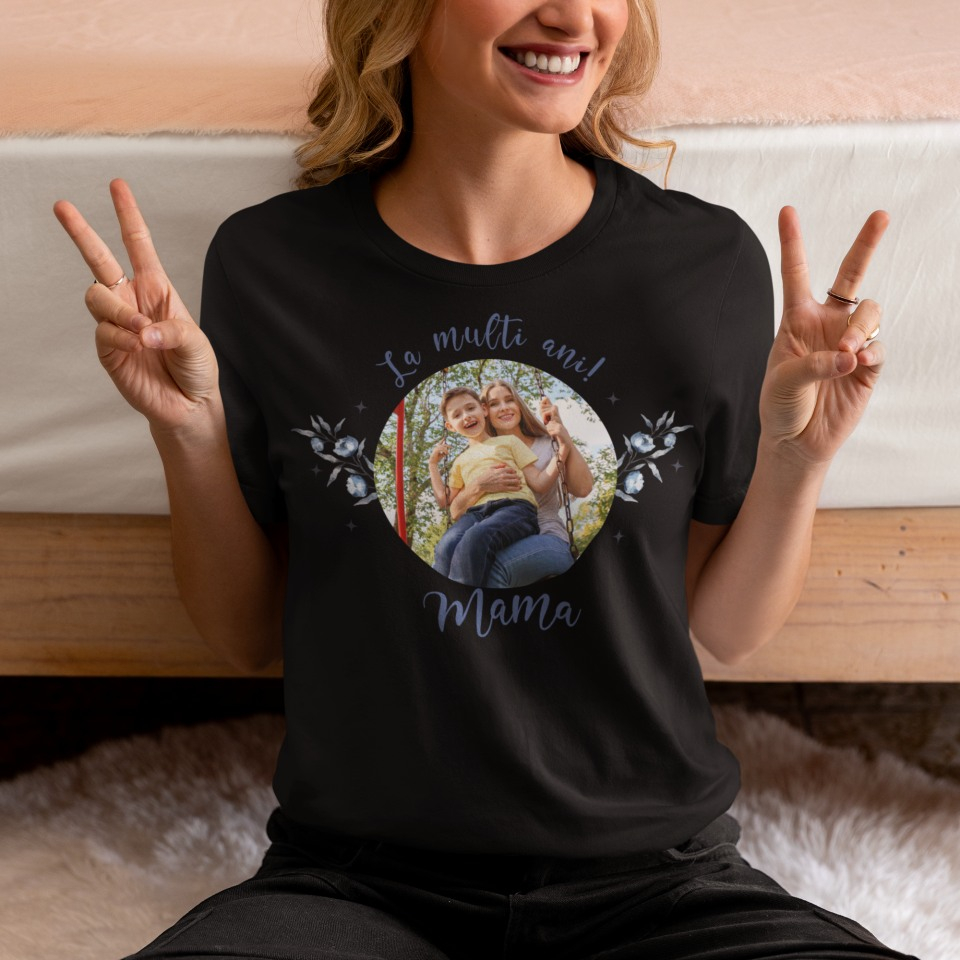 Tricou Personalizat cu poza - La multi ani  mama! [2]