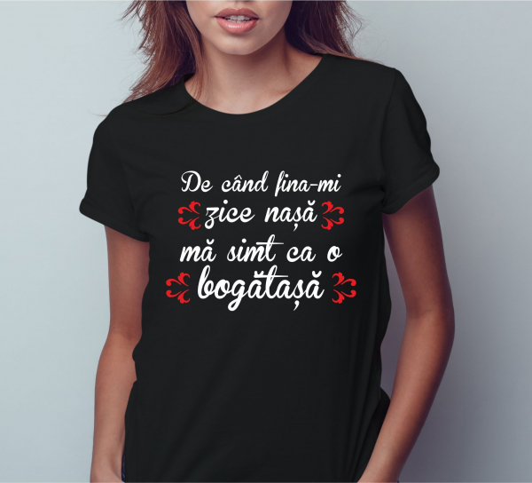 Tricou Personalizat - De Cand Fina-mi Zice Nasa [2]
