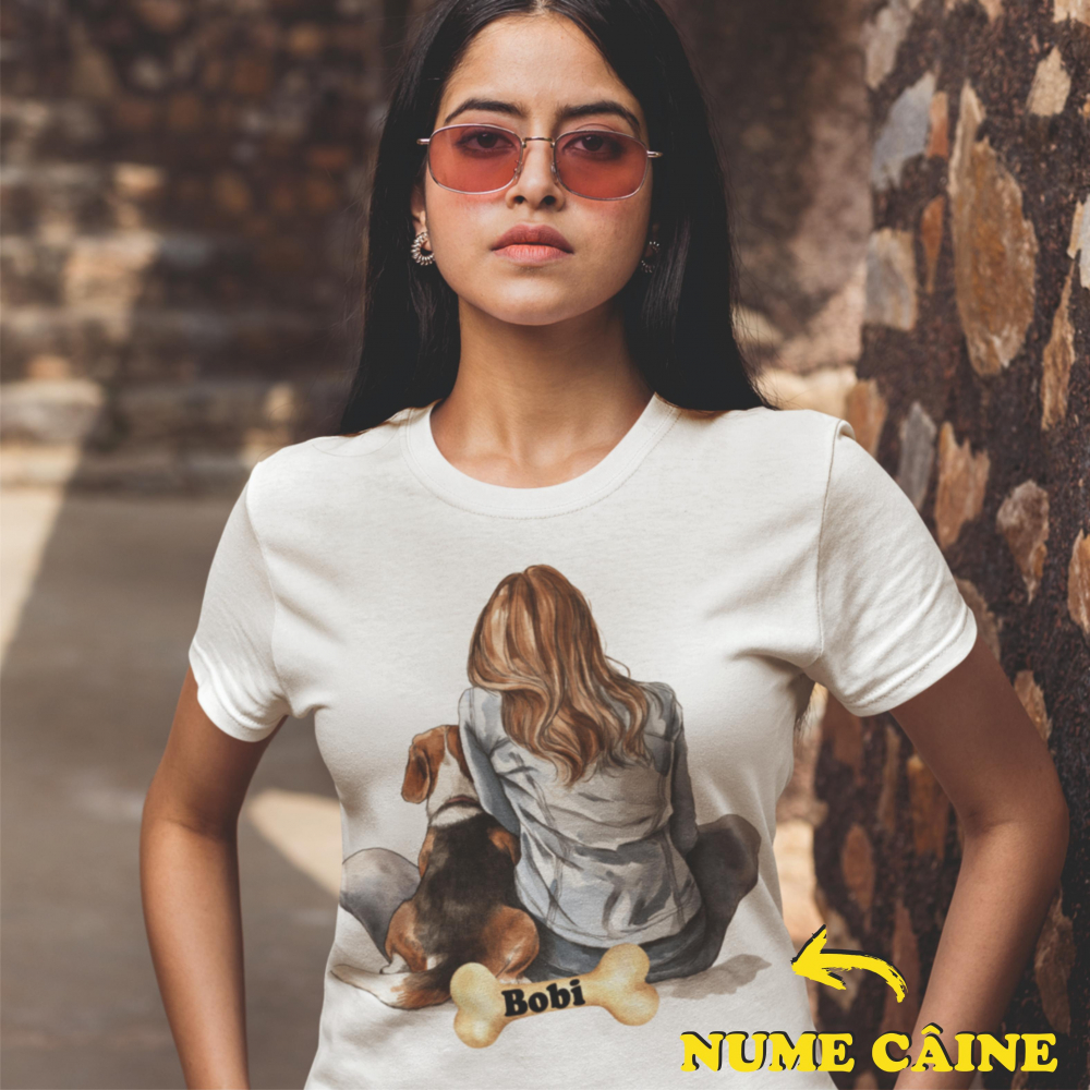 Tricou personalizat - Dog mom - Beagle [1]