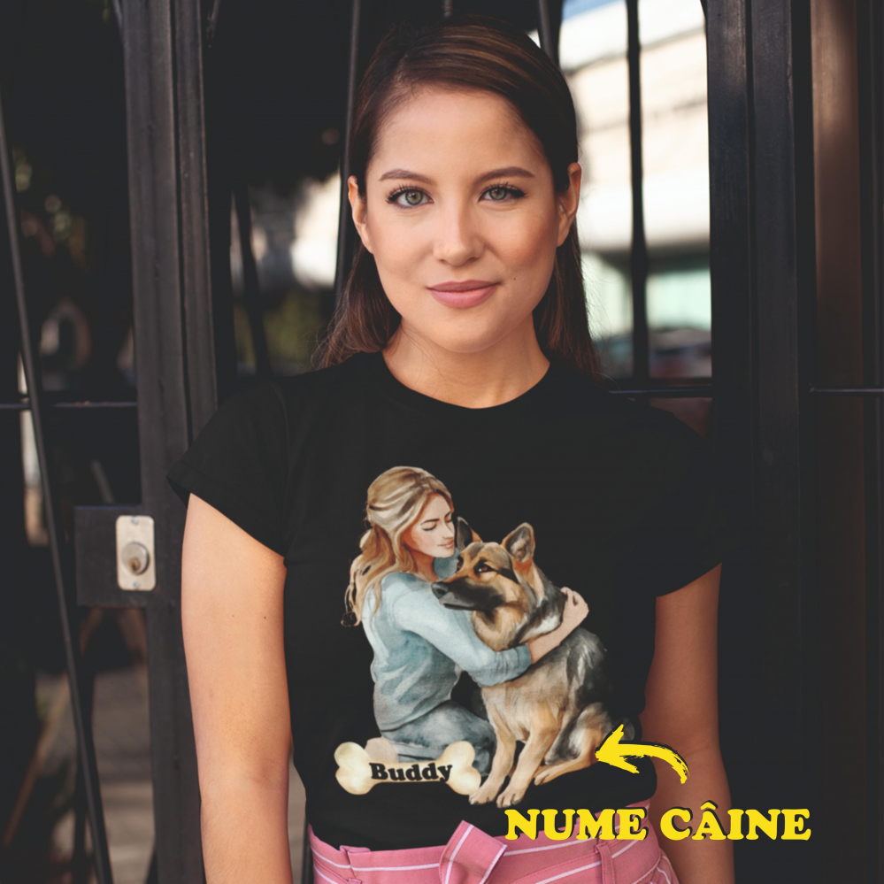 Tricou personalizat - Dog mom - German Shepherd [1]