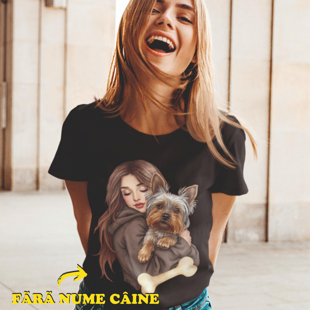 Tricou personalizat - Dog mom - Yorkshire Terrier/Yorkie [2]