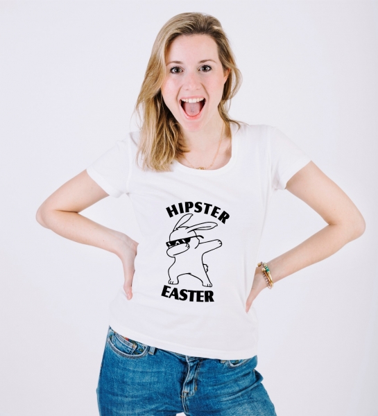 Tricou Personalizat de Paste - Hipster Easter [2]