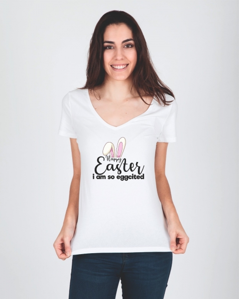 Tricou Personalizat de Paste - Eggcited about Easter [2]