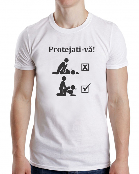 Tricou Personalizat #stamacasa - Protejati-va! [2]