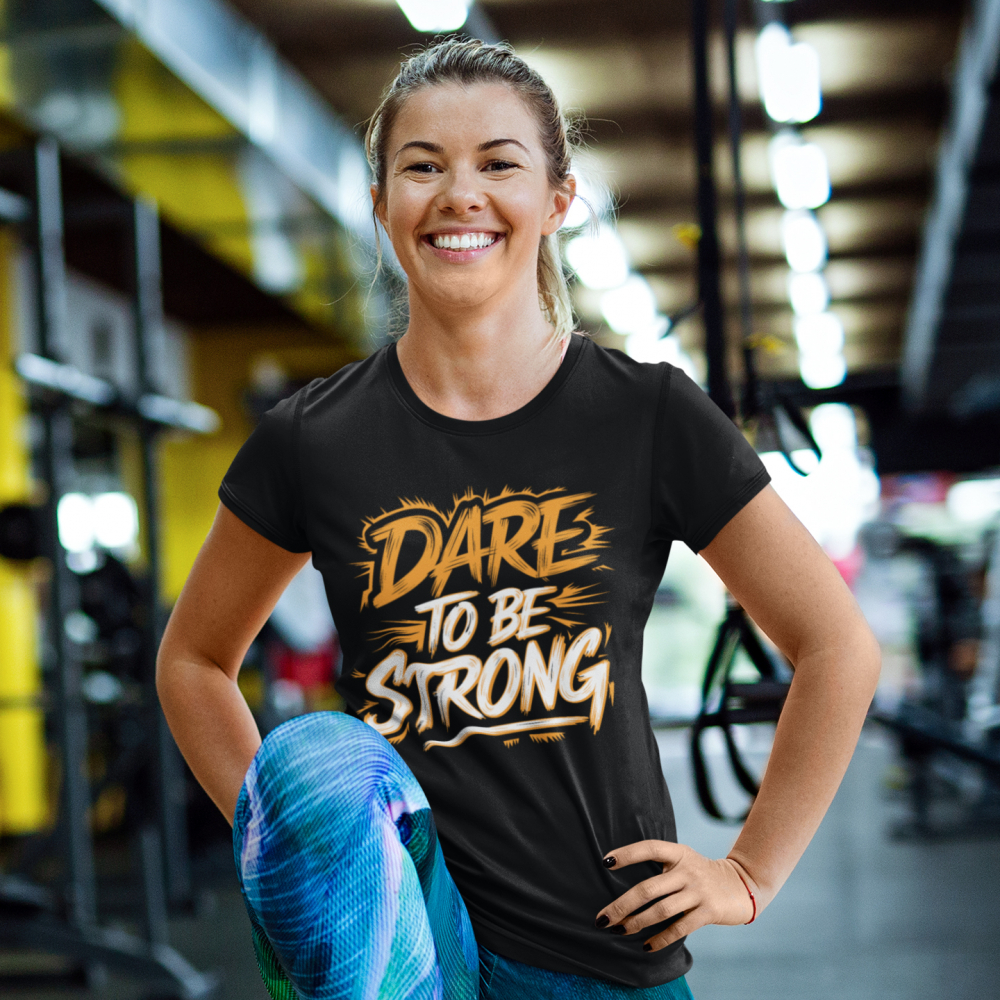 Tricou personalizat - GYM - Dare to be strong [2]