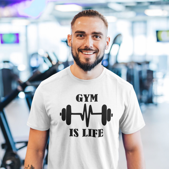 Tricou personalizat - Gym is life [2]