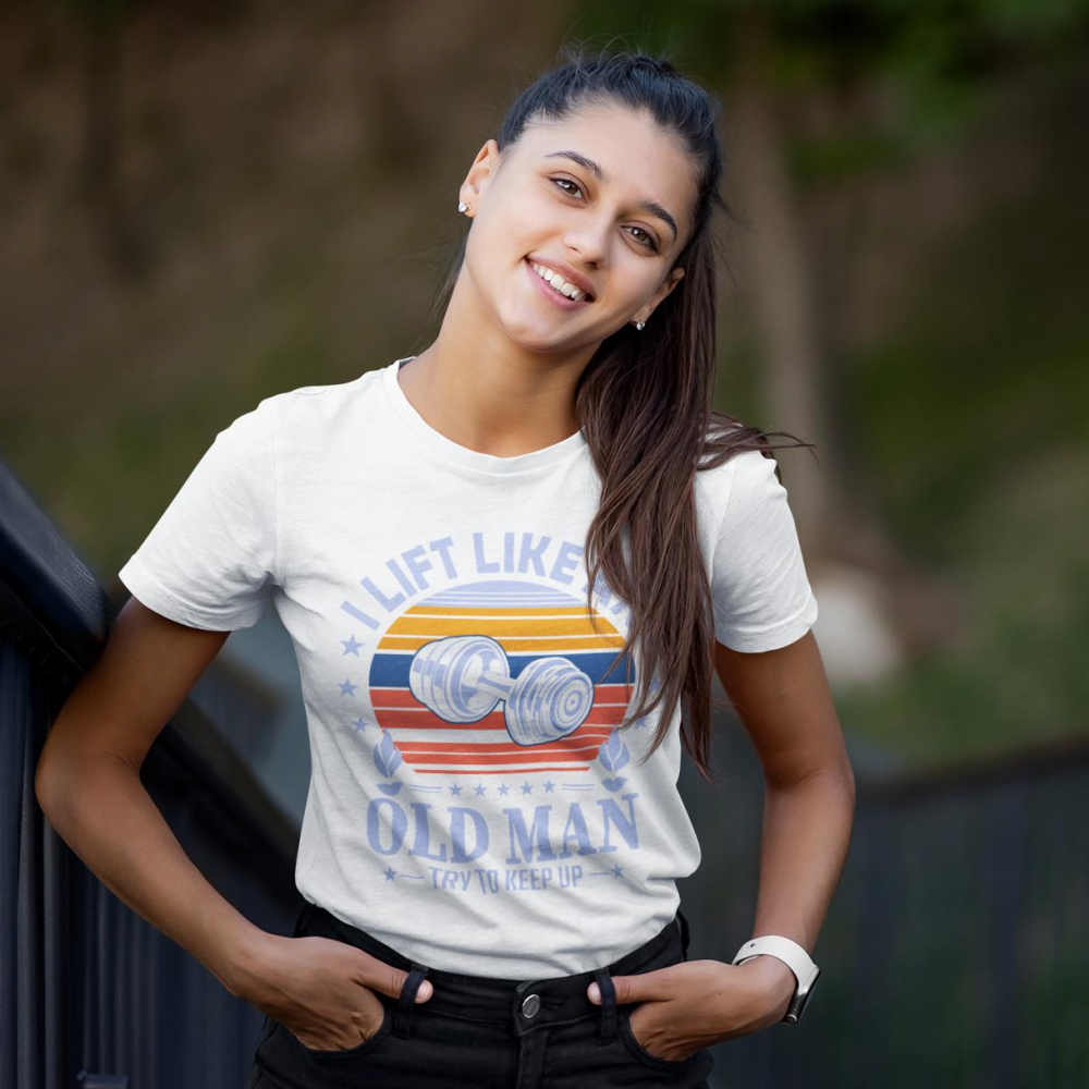 Tricou personalizat - GYM - Lift like an old man [2]