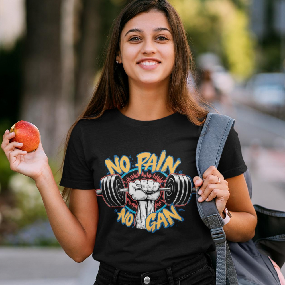 Tricou personalizat - GYM - No pain  no gain [1]