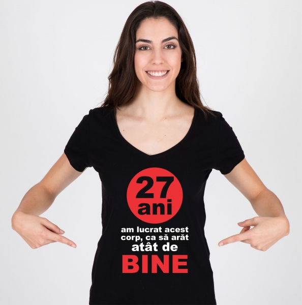 Tricou Personalizat - 27 de Ani Am Lucrat Acest Corp [2]