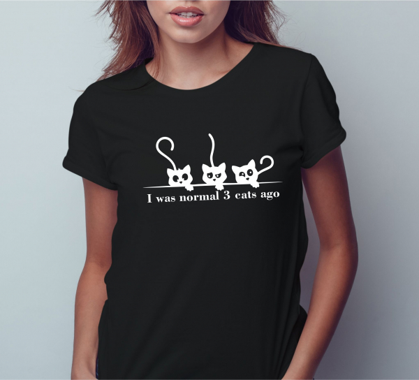 Tricou Personalizat - I Was Normal 3 Cats Ago [2]