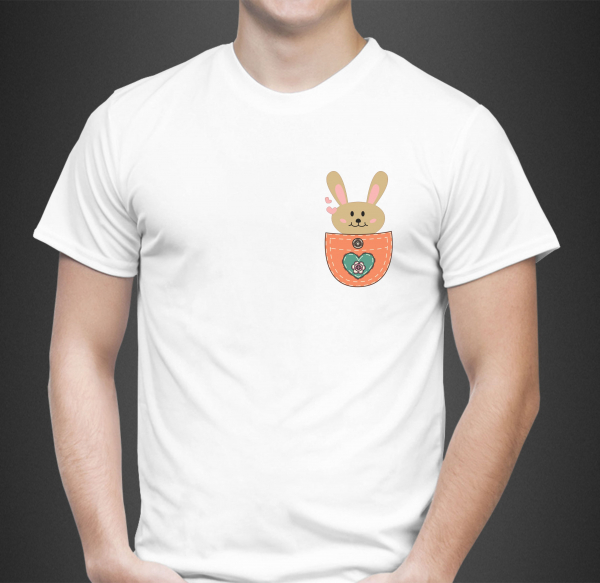 Tricou Personalizat - Iepuras in Buzunar [2]