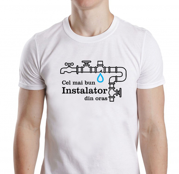 Tricou Personalizat - Cel Mai Bun Instalator Din Oras [3]