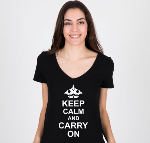 Tricou Personalizat - Keep calm and carry on [2]