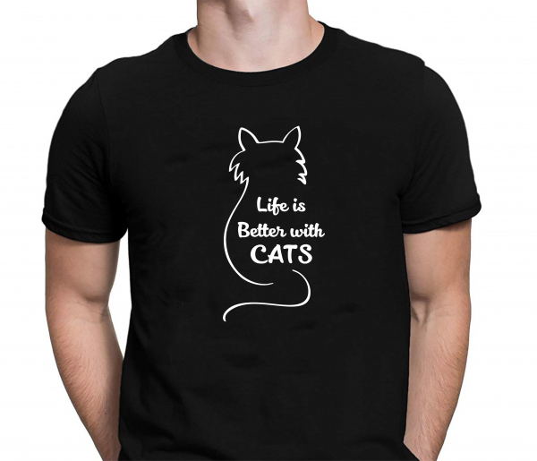 Tricou Personalizat - Life Is Better With Cats [1]