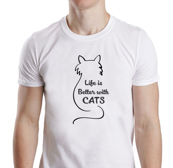 Tricou Personalizat - Life Is Better With Cats [2]