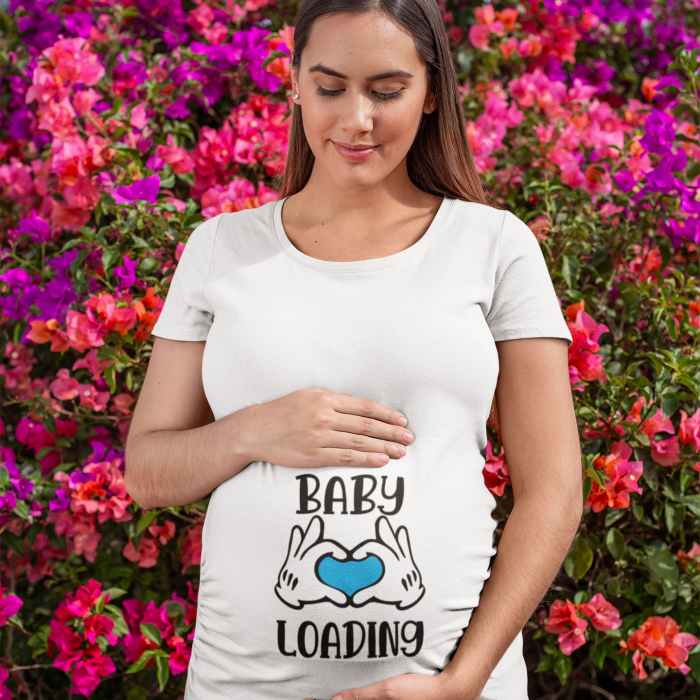 Tricou Personalizat Mamica - Baby Loading Mickey Mouse Inima [2]
