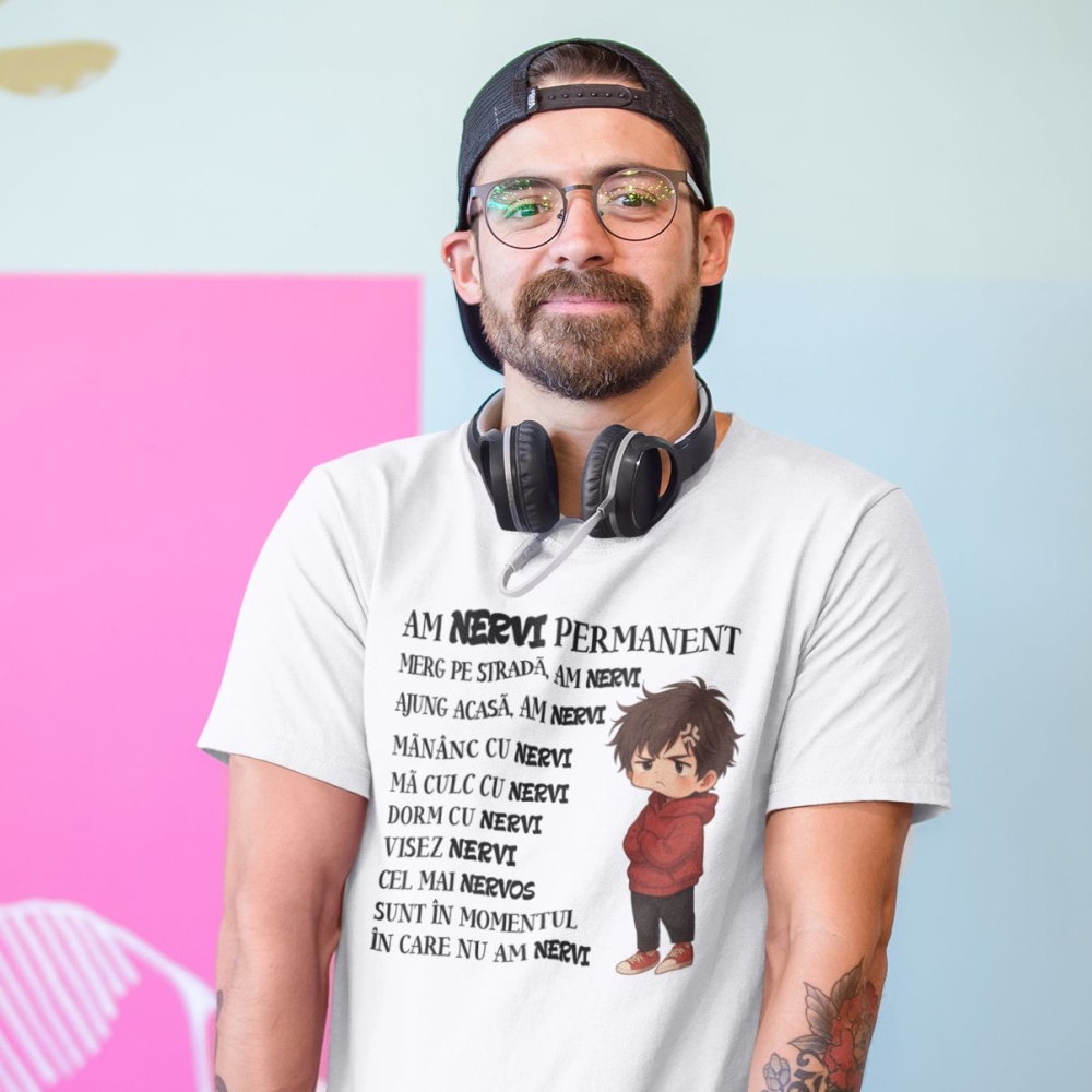 Tricou personalizat Meme - Am nervi permanent 2 [4]