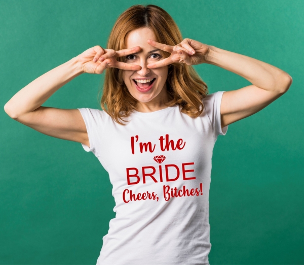 Tricou Petrecerea Burlacitelor - I'm the bride [2]