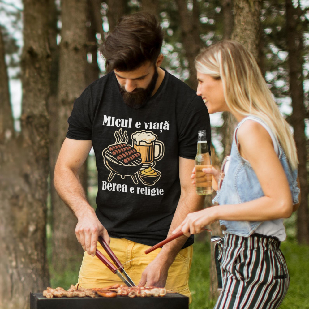 Tricou Personalizat - Micul e viata  berea e religie [1]