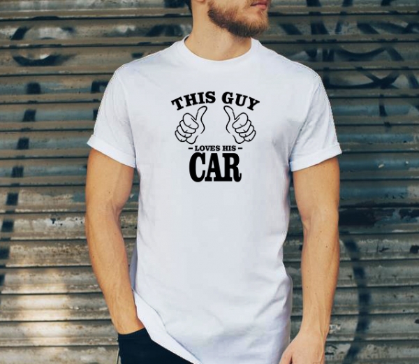 Tricou Personalizat - This guy loves his car [2]