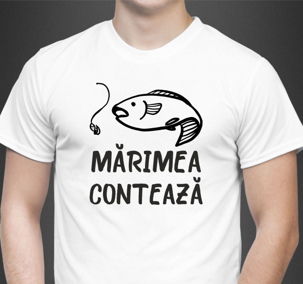 Tricou Personalizat Pescuit - Marimea Conteaza [4]