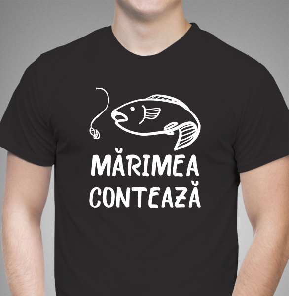 Tricou Personalizat Pescuit - Marimea Conteaza [3]
