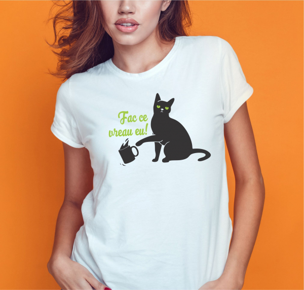 Tricou Personalizat Pisici - Fac Ce Vreau Eu [2]