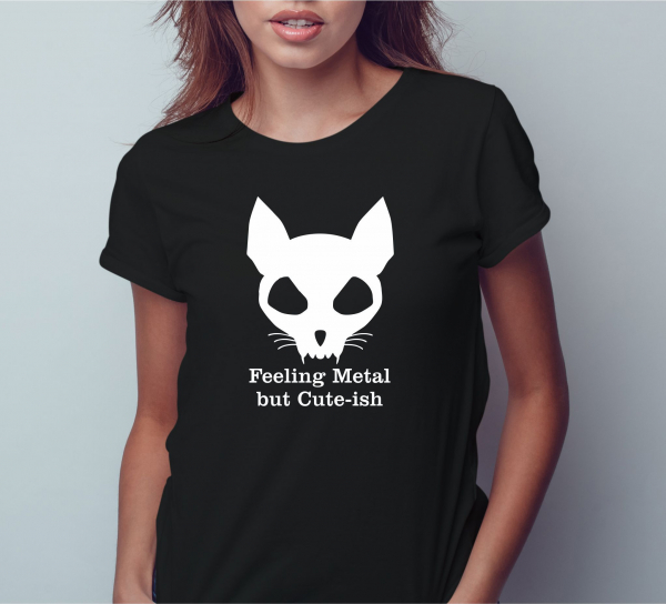 Tricou Personalizat Pisici - Feeling Metal And Cute-ish [2]